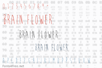 Brain Flower Font