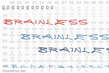 Brainless Thoughts Font