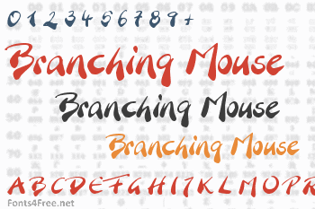Branching Mouse Font
