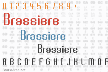 Brassiere Font