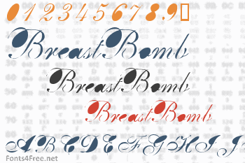 BreastBomb Font