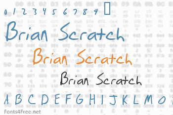 Brian Scratch Font