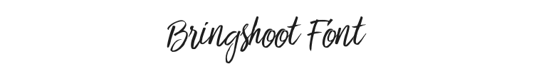 Bringshoot Font Preview