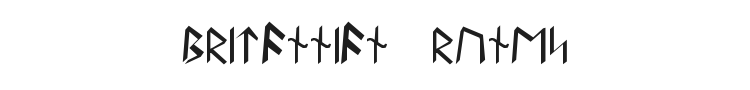 Britannian Runes Font Preview