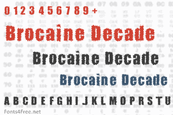 Brocaine Decade Font