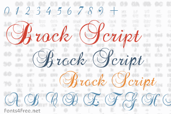 Brock Script Font
