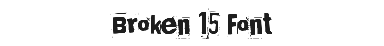 Broken 15 Font