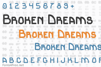 Broken Dreams Font