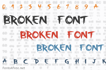 Broken Font