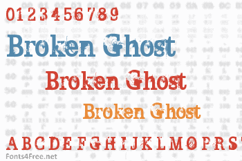 Broken Ghost Font