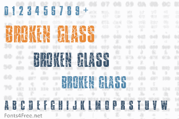 Broken Glass Font