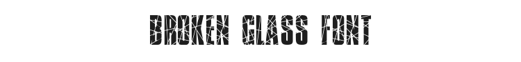 Broken Glass Font