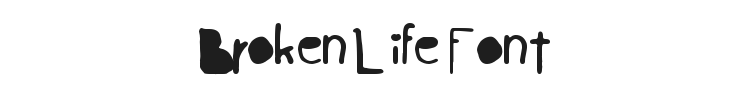 Broken Life Font Preview