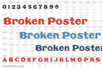 Broken Poster Font