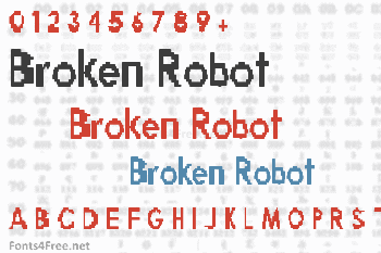 Broken Robot Font