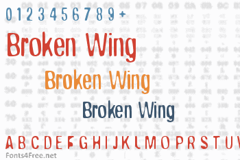 Broken Wing Font