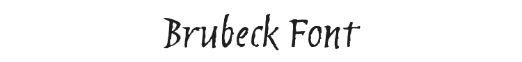 Brubeck Font Preview
