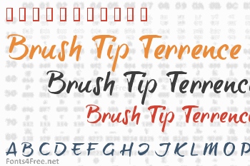 Brush Tip Terrence Font