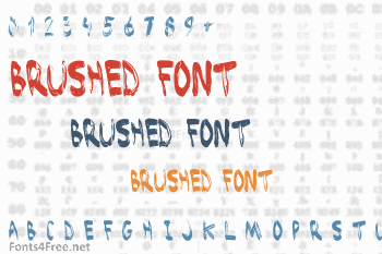 Brushed Font
