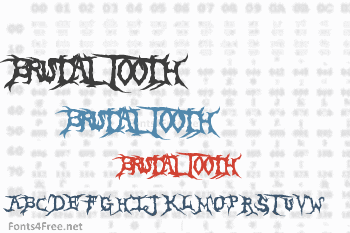 Brutal Tooth Font