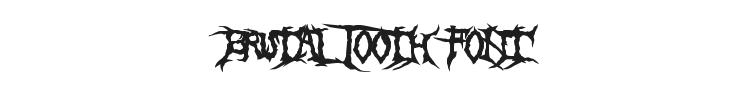 Brutal Tooth Font Preview