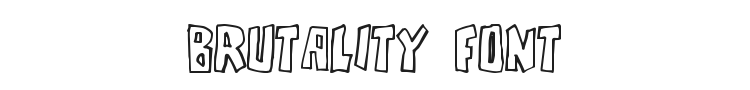 Brutality Font Preview