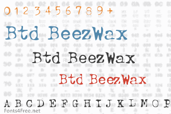 Btd BeezWax Font