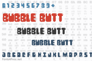 Bubble Butt Font