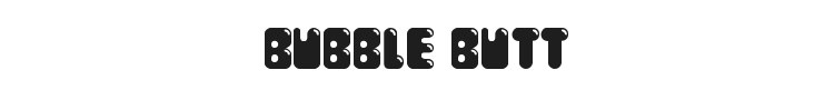 Bubble Butt Font Preview