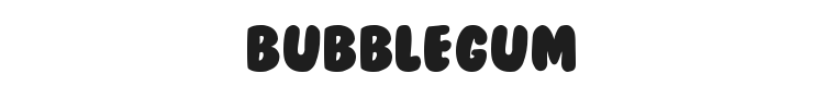 BubbleGum Font Preview