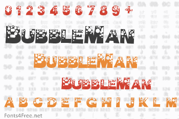 BubbleMan Font