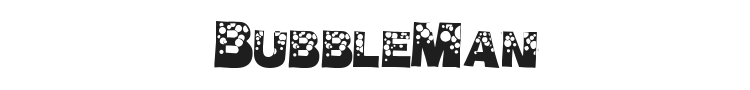 BubbleMan Font