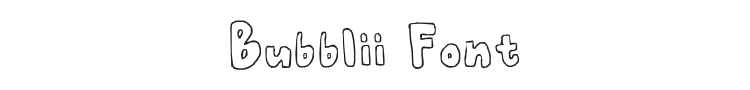 Bubblii Font