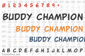 Buddy Champion Font