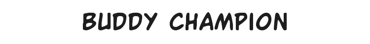 Buddy Champion Font