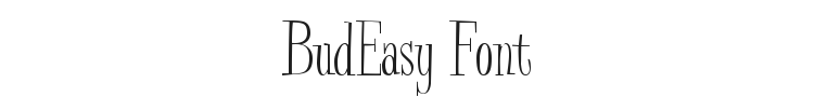 BudEasy Font