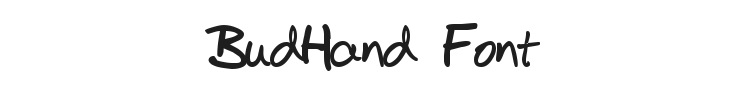 BudHand Font