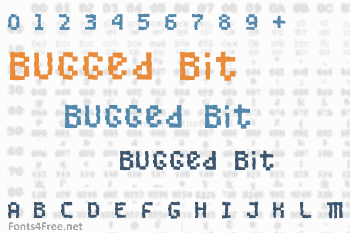 Bugged Bit Font