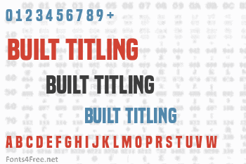 Built Titling Font