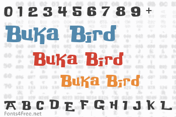 Buka Bird Font