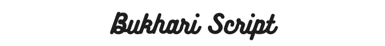 Bukhari Script Font Preview