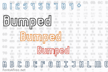 Bumped Font