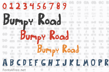 Bumpy Road Font