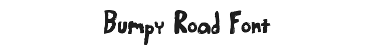 Bumpy Road Font Preview