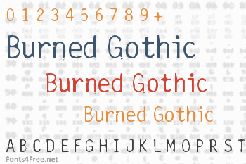 Burned Gothic Font