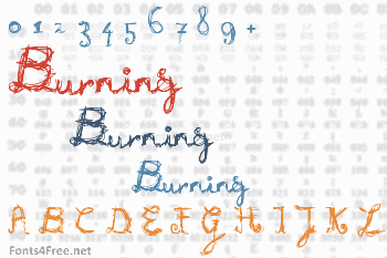 Burning Font