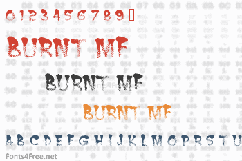 Burnt MF Font