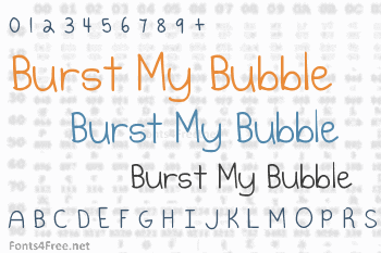 Burst My Bubble Font