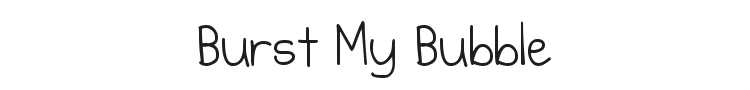 Burst My Bubble Font Preview