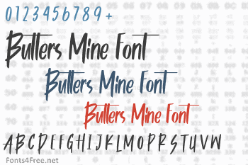 Butters Mine Font